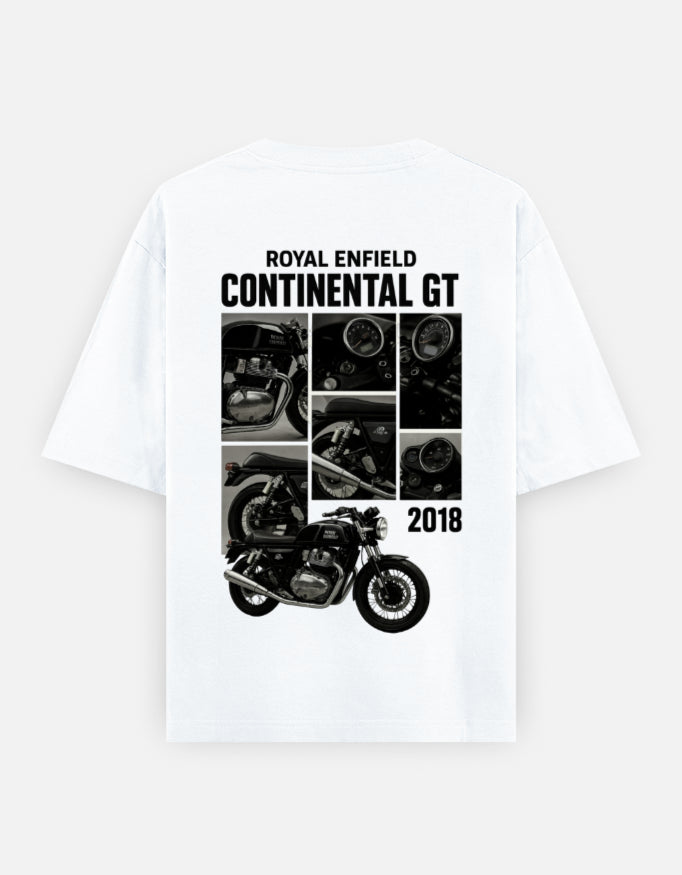 Oversized Continental GT 650 Graphic | 100% Cotton Tees | HarunRider