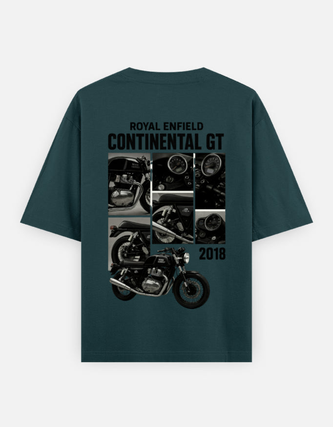 Oversized Continental GT 650 Graphic | 100% Cotton Tees | HarunRider