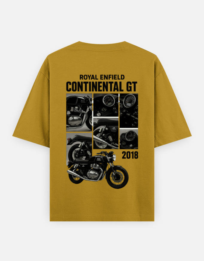 Oversized Continental GT 650 Graphic | 100% Cotton Tees | HarunRider