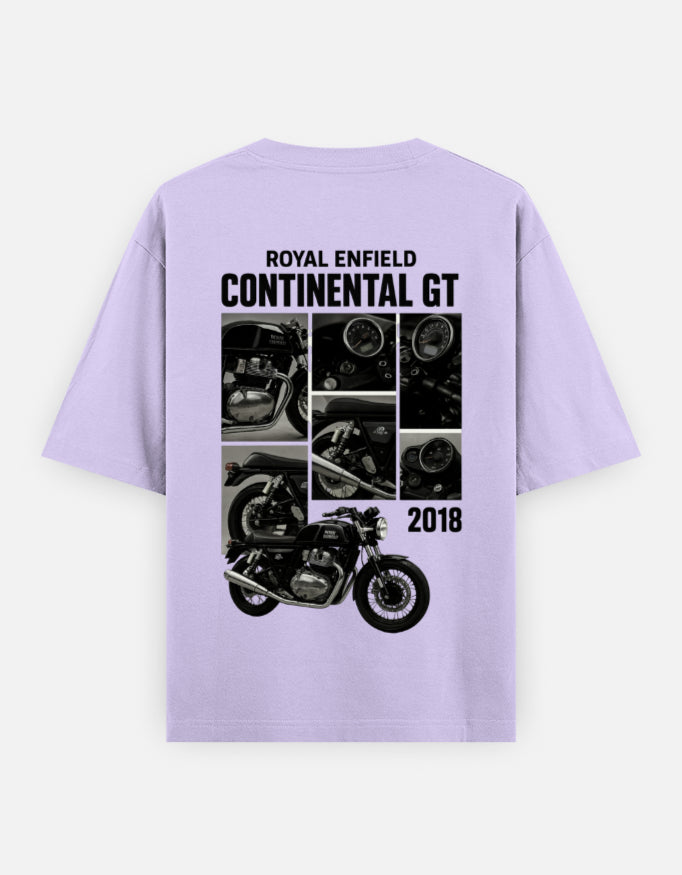 Oversized Continental GT 650 Graphic | 100% Cotton Tees | HarunRider