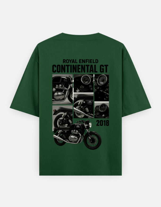 Oversized Continental GT 650 Graphic | 100% Cotton Tees | HarunRider
