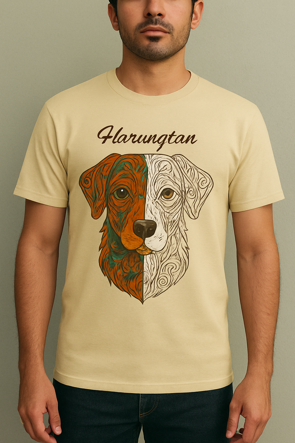 HarungDog | 100% Cotton | Harungtan Artistic Dog Tee