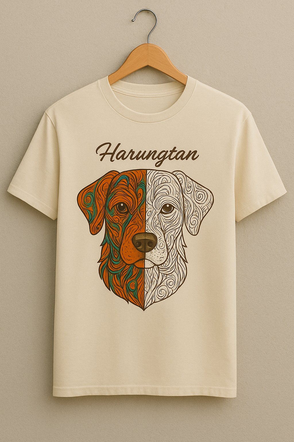 HarungDog | 100% Cotton | Harungtan Artistic Dog Tee
